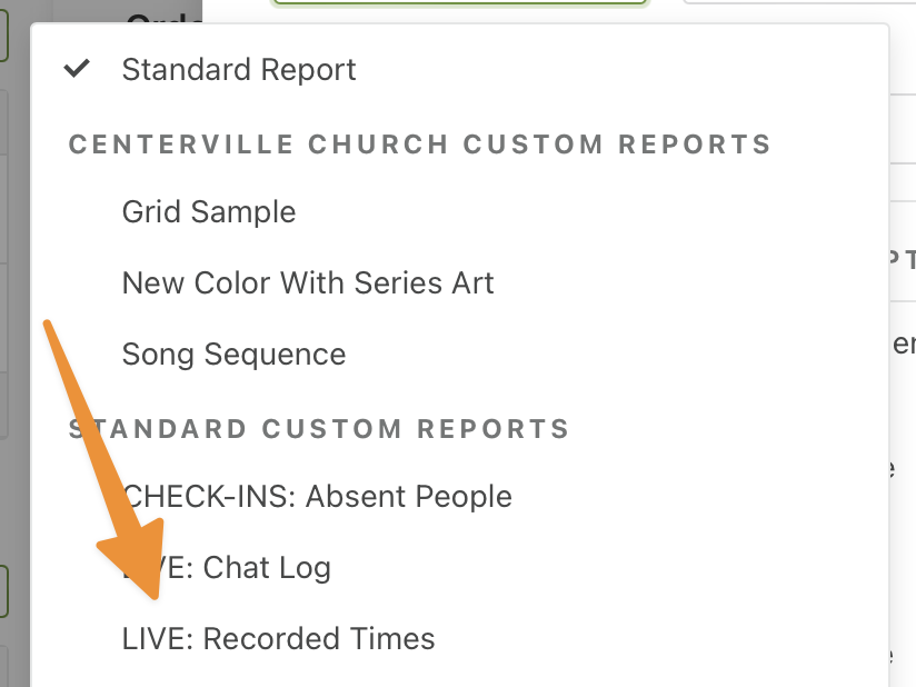 modal_report_LIVE recorded time_arrow.jpg
